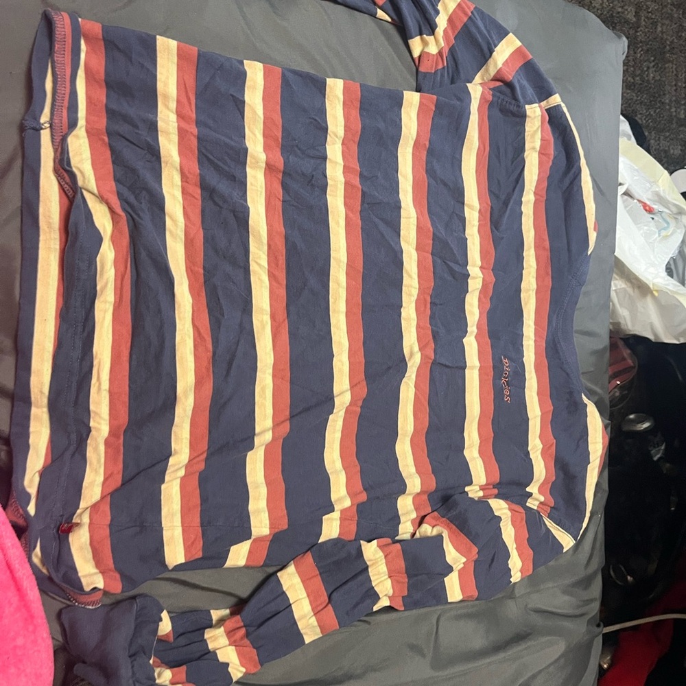 Dickies Blue and Red Striped Shirt